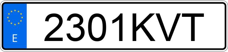 Numer rejestracyjny 2301KVT posiada KIA CEED