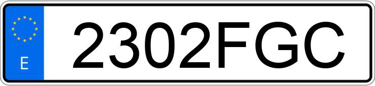 Numer rejestracyjny 2302FGC posiada BMW F 800