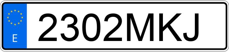 Numer rejestracyjny 2302MKJ posiada SEAT IBIZA Numer rejestracyjny 2302MKJ posiada SEAT IBIZA