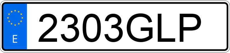 Numer rejestracyjny 2303GLP posiada BMW SERIE 3