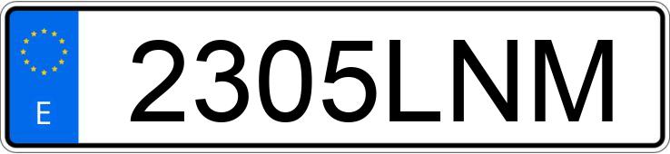 Numer rejestracyjny 2305LNM posiada VOLVO XC60