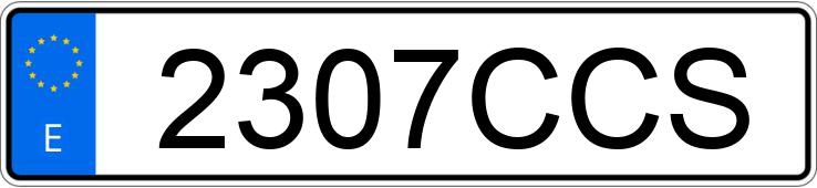 Numer rejestracyjny 2307CCS posiada SKODA OCTAVIA