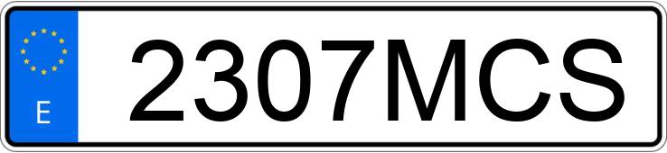 Numer rejestracyjny 2307MCS posiada SKODA KAMIQ
