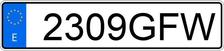 Numer rejestracyjny 2309GFW posiada FORD TRANSIT CONNECT Numer rejestracyjny 2309GFW posiada FORD TRANSIT CONNECT