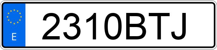 Numer rejestracyjny 2310BTJ posiada MERCEDES C (203)