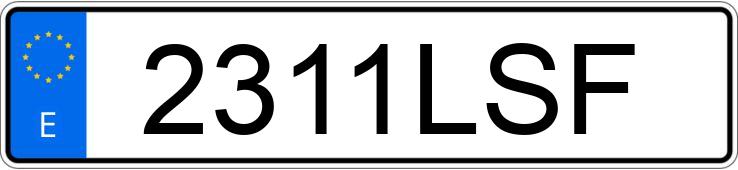 Numer rejestracyjny 2311LSF posiada AUDI A6