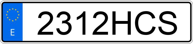 Numer rejestracyjny 2312HCS posiada SEAT IBIZA