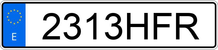 Numer rejestracyjny 2313HFR posiada SUZUKI SWIFT