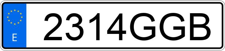 Numer rejestracyjny 2314GGB posiada VOLKSWAGEN GOLF