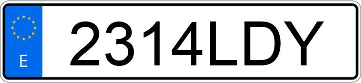 Numer rejestracyjny 2314LDY posiada GOES G