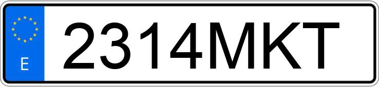 Numer rejestracyjny 2314MKT posiada MERCEDES GLC (254)