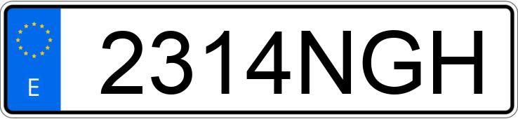 Numer rejestracyjny 2314NGH posiada VOLKSWAGEN GOLF