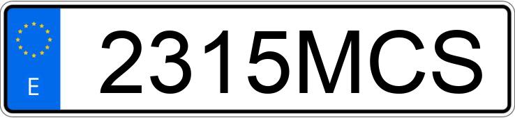Numer rejestracyjny 2315MCS posiada OPEL CORSA