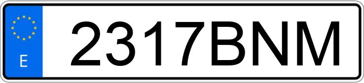 Numer rejestracyjny 2317BNM posiada PEUGEOT BOXER