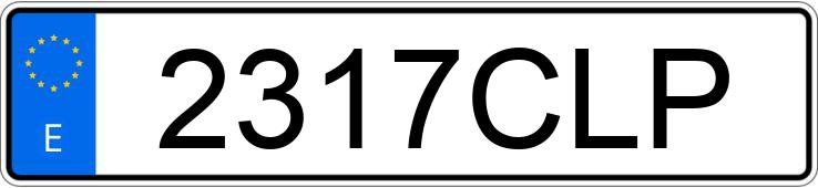 Numer rejestracyjny 2317CLP posiada NISSAN PRIMASTAR