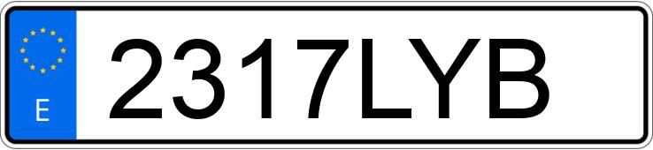 Numer rejestracyjny 2317LYB posiada RENAULT CLIO