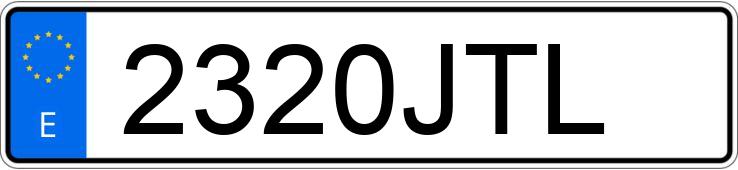 Numer rejestracyjny 2320JTL posiada FORD CUSTOM Numer rejestracyjny 2320JTL posiada FORD CUSTOM