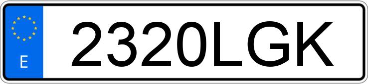 Numer rejestracyjny 2320LGK posiada RENAULT TRAFIC Numer rejestracyjny 2320LGK posiada RENAULT TRAFIC
