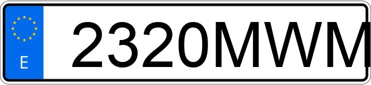 Numer rejestracyjny 2320MWM posiada MERCEDES G (465)