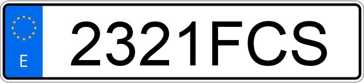 Numer rejestracyjny 2321FCS posiada FORD FOCUS