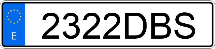 Numer rejestracyjny 2322DBS posiada BMW SERIE 1