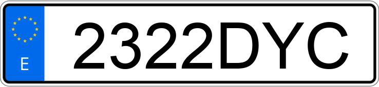 Numer rejestracyjny 2322DYC posiada PEUGEOT PARTNER