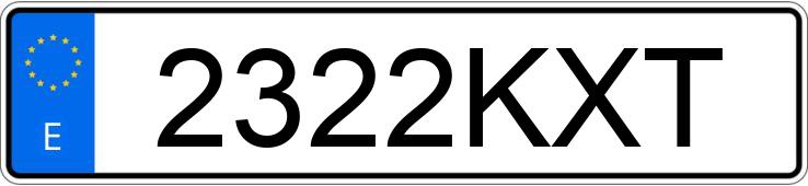 Numer rejestracyjny 2322KXT posiada SEAT ARONA