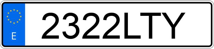 Numer rejestracyjny 2322LTY posiada SKODA KAMIQ