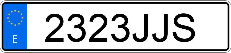 Numer rejestracyjny 2323JJS posiada MERCEDES C (205)