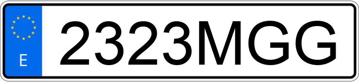 Numer rejestracyjny 2323MGG posiada BMW I7