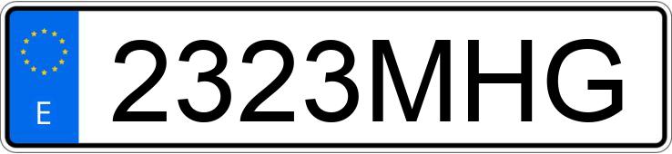 Numer rejestracyjny 2323MHG posiada FERRARI 296