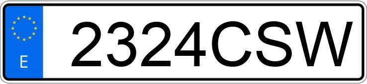 Numer rejestracyjny 2324CSW posiada MAN L 2000