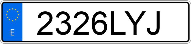 Numer rejestracyjny 2326LYJ posiada HYUNDAI TUCSON