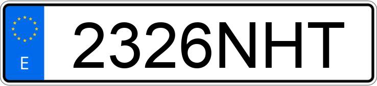 Numer rejestracyjny 2326NHT posiada FORD TRANSIT CONNECT