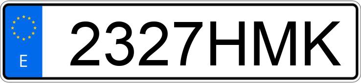Numer rejestracyjny 2327HMK posiada SYM ALLO