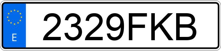 Numer rejestracyjny 2329FKB posiada VOLKSWAGEN GOLF