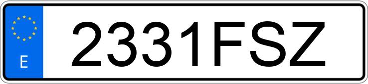 Numer rejestracyjny 2331FSZ posiada BMW F 650