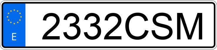 Numer rejestracyjny 2332CSM posiada FORD FOCUS