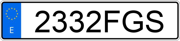 Numer rejestracyjny 2332FGS posiada FORD FOCUS