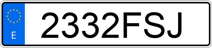 Numer rejestracyjny 2332FSJ posiada BMW SERIE 5