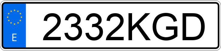 Numer rejestracyjny 2332KGD posiada TOYOTA VERSO Numer rejestracyjny 2332KGD posiada TOYOTA VERSO