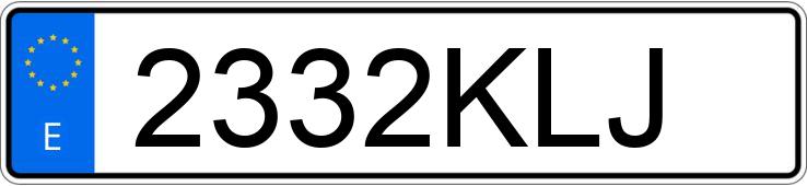 Numer rejestracyjny 2332KLJ posiada BMW SERIE 4