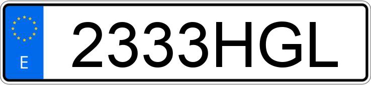 Numer rejestracyjny 2333HGL posiada PEUGEOT 308