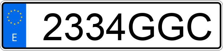 Numer rejestracyjny 2334GGC posiada VOLKSWAGEN GOLF Numer rejestracyjny 2334GGC posiada VOLKSWAGEN GOLF