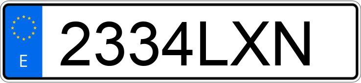 Numer rejestracyjny 2334LXN posiada PEUGEOT 3008 Numer rejestracyjny 2334LXN posiada PEUGEOT 3008