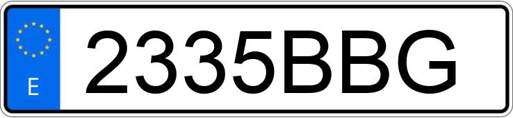 Numer rejestracyjny 2335BBG posiada RENAULT KANGOO Numer rejestracyjny 2335BBG posiada RENAULT KANGOO