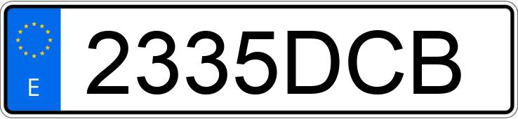 Numer rejestracyjny 2335DCB posiada BMW R 850