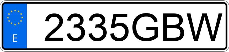 Numer rejestracyjny 2335GBW posiada SEAT LEON Numer rejestracyjny 2335GBW posiada SEAT LEON