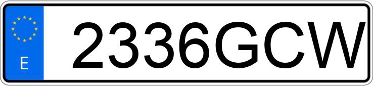 Numer rejestracyjny 2336GCW posiada MERCEDES CLS (219)