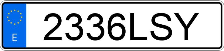 Numer rejestracyjny 2336LSY posiada MERCEDES CLA (118)